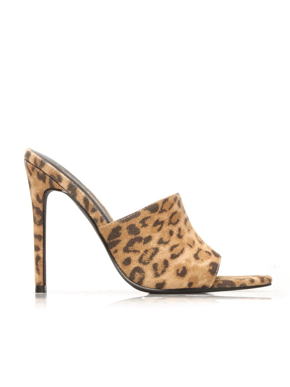 Fashion Nova Leopard Print pointy tip Mule Heels – Size 6